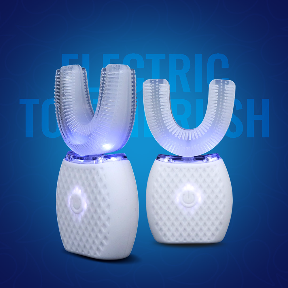 360° Ultrasonic U-Shaped Electric Toothbrush | Hands-Free Auto Cleaning