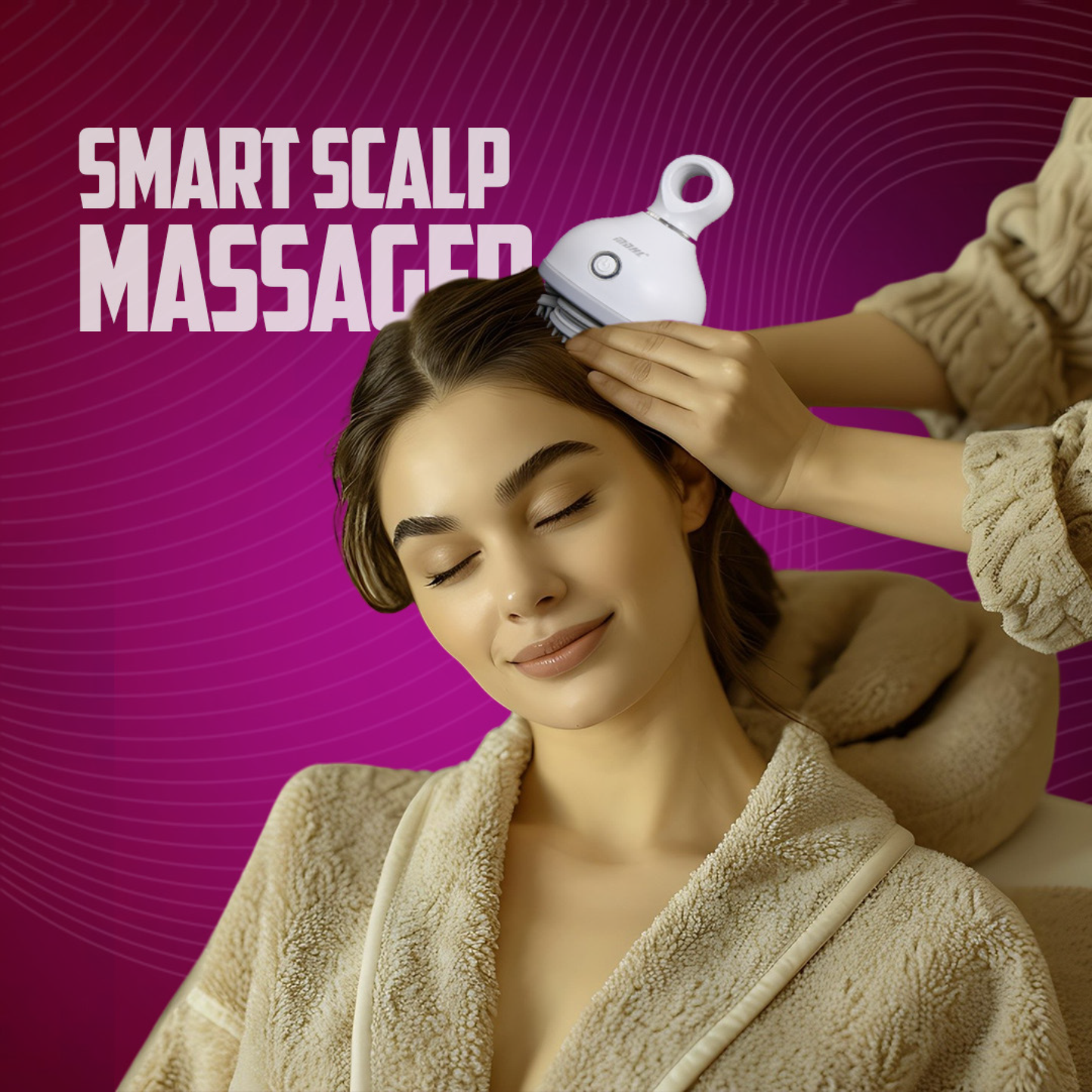 Rechargeable Scalp & Body Massager | Hair Growth & Stress Relief Tool