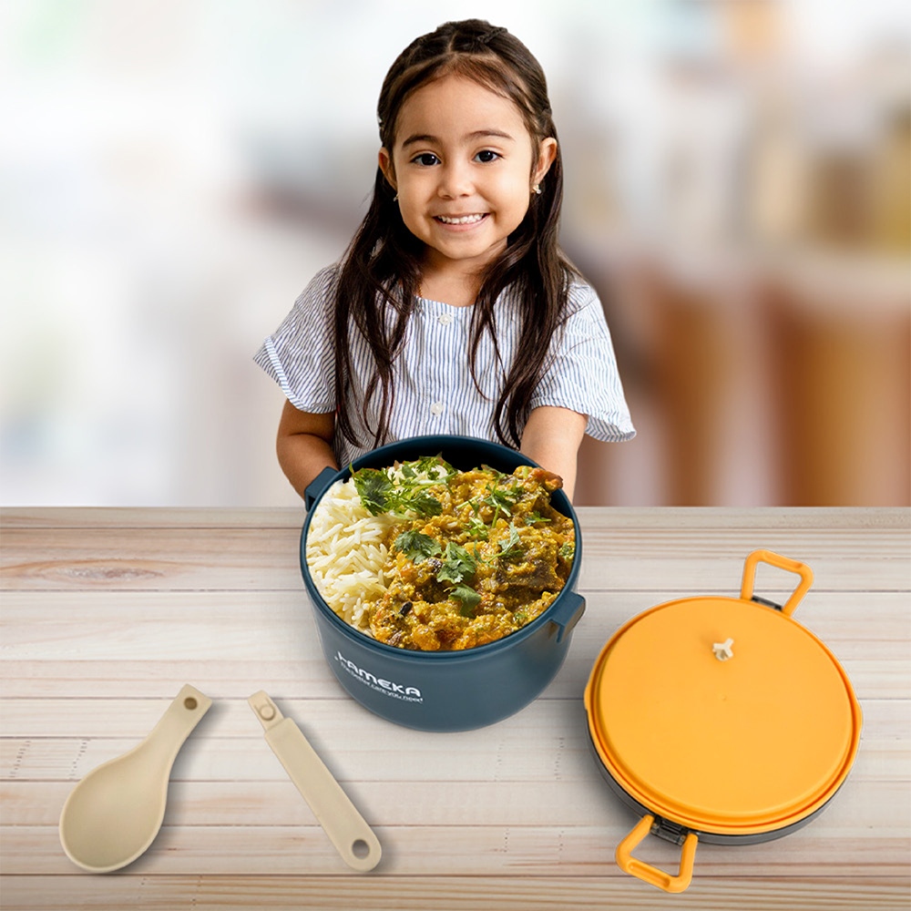Stainless Steel Thermal Lunch Box | 1000 ml Food Container with Spoon
