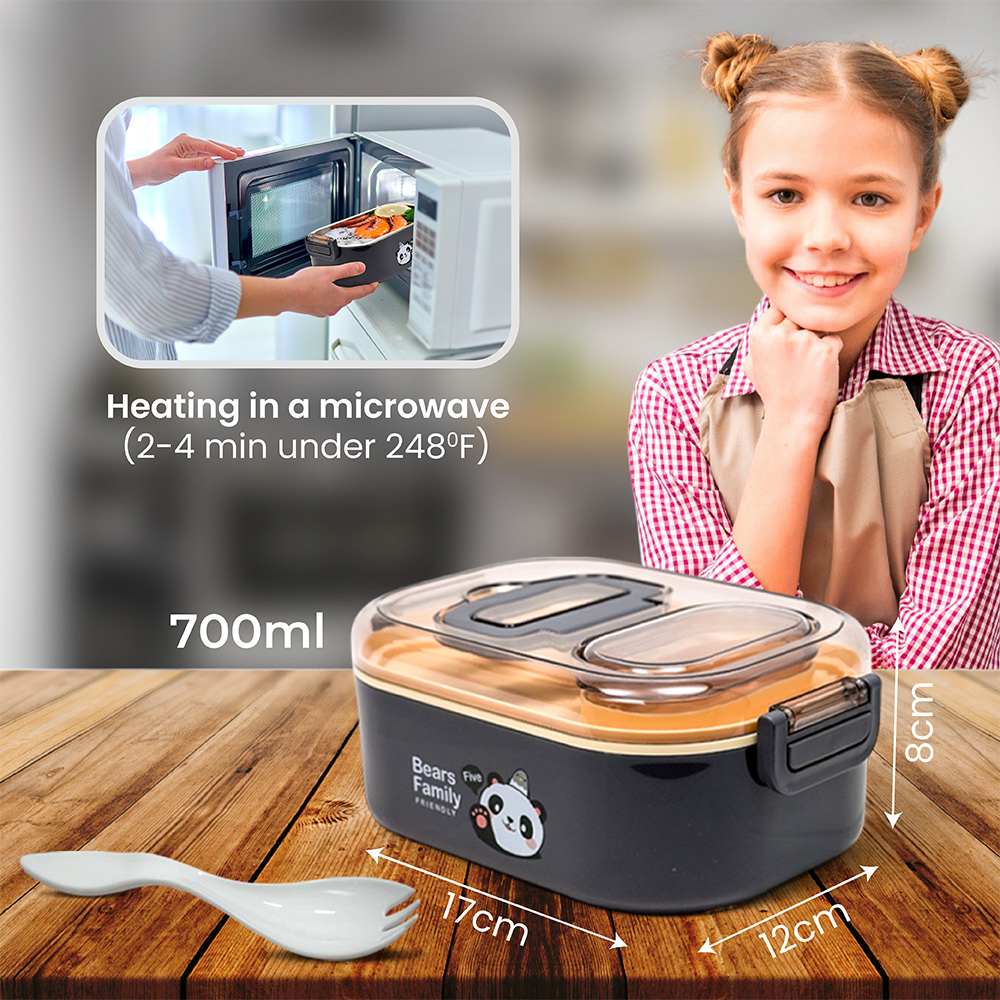 SmartSeal 700ml Bear Lunch Box | Microwave & Freezer Safe
