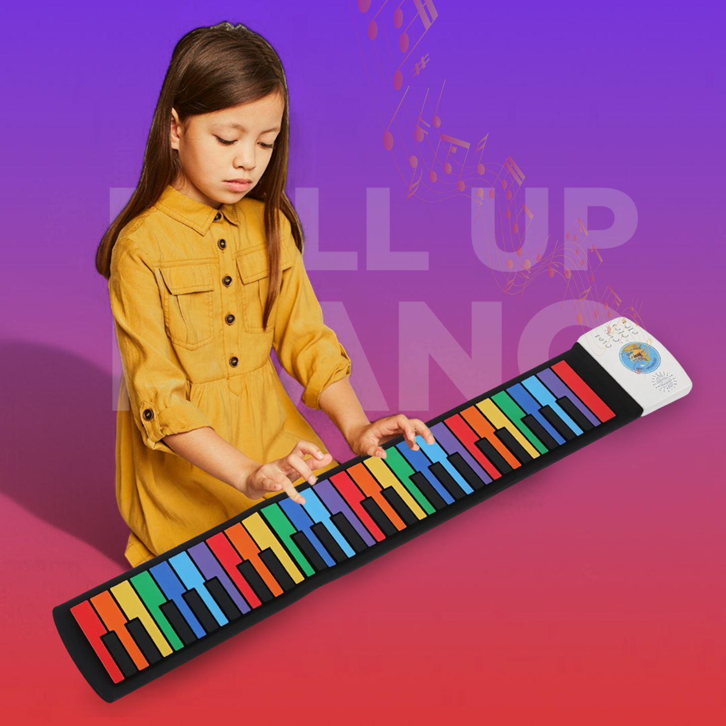 Roll Up Piano Keyboard for Kids & Beginners | Electronic Keyboard with Built-in Speakers