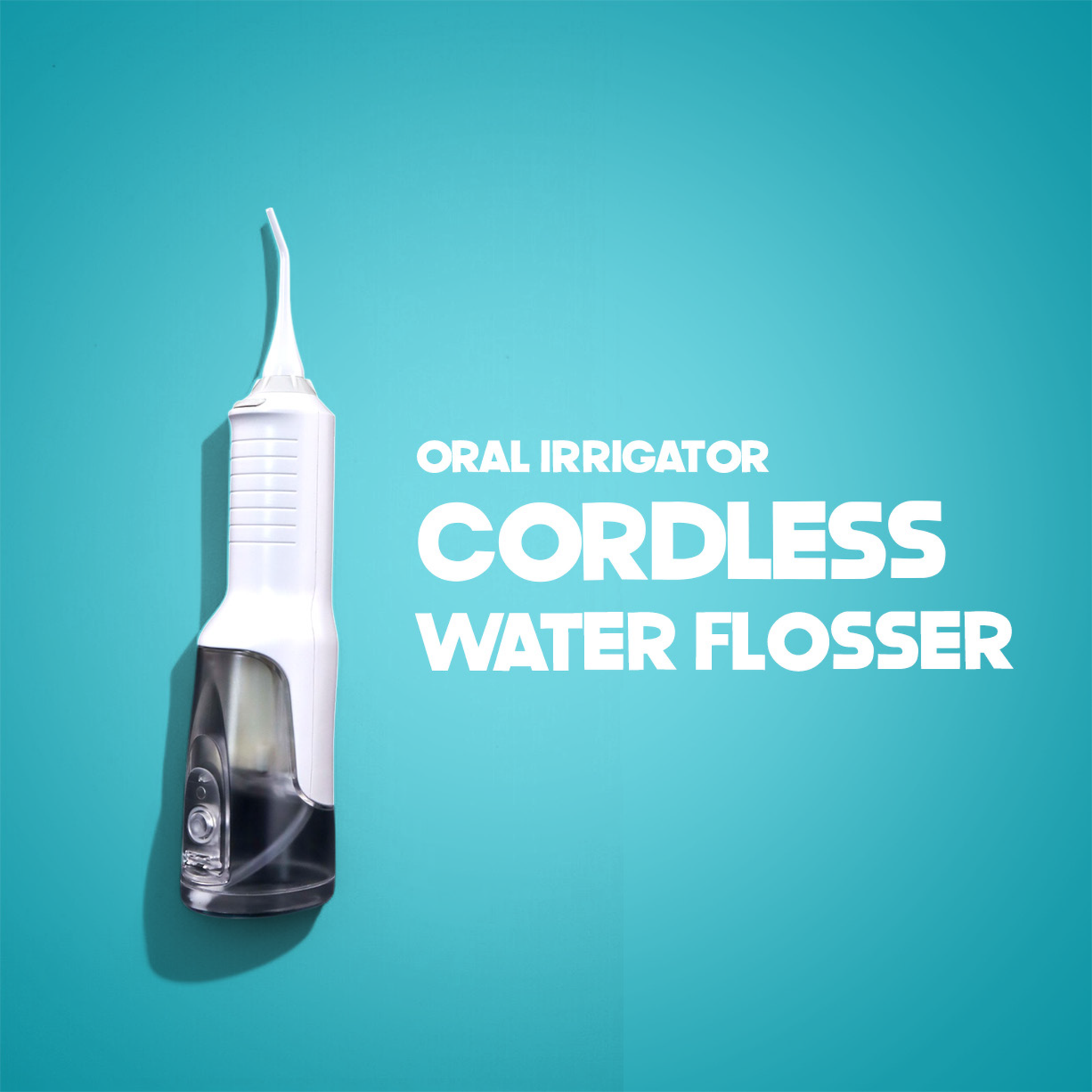 Cordless Water Flosser for Teeth | Portable Oral Irrigator | 5 Modes, 3 Jet Tips