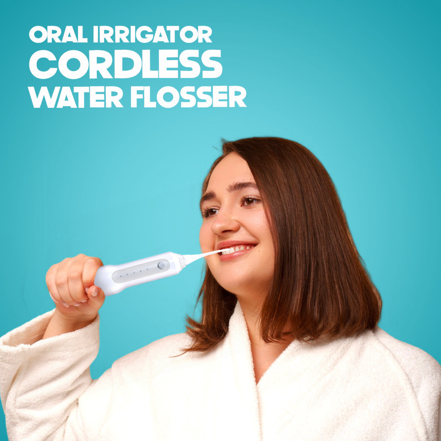 Cordless Water Flosser for Teeth | Portable Oral Irrigator | 5 Modes, 3 Jet Tips