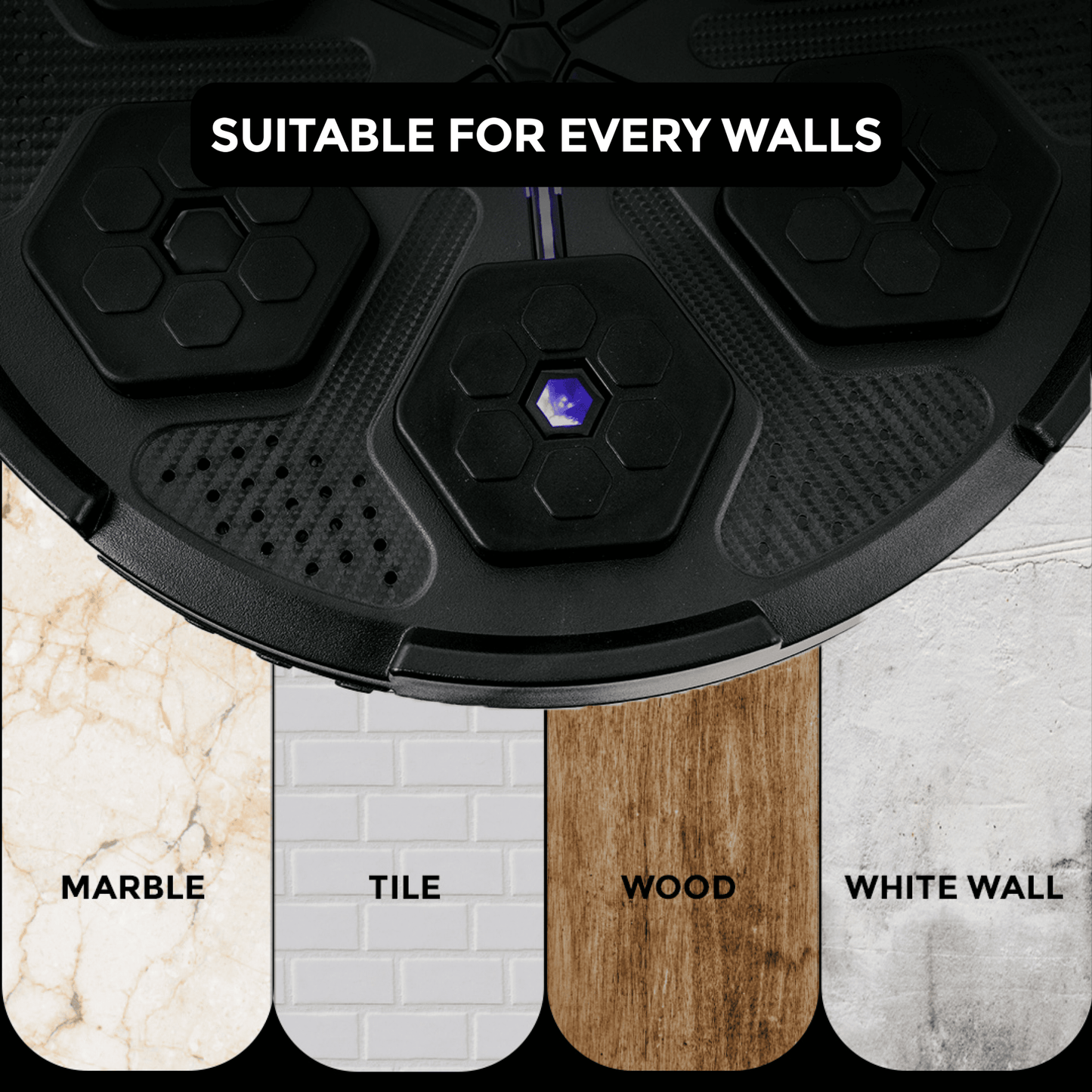 Boxing Wall Trainer | LED Reflex Pad with Interactive Bluetooth Music