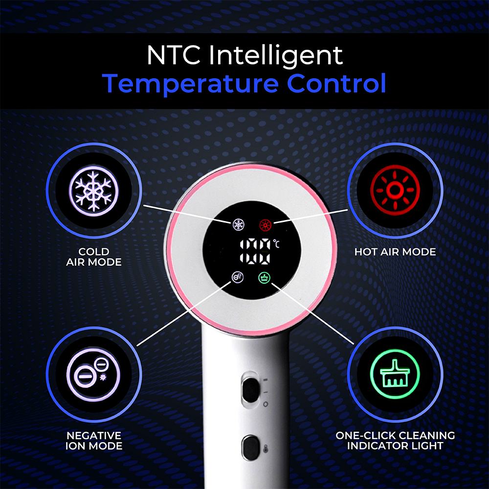 High-Speed Hair Dryer | Magnetic Nozzle | Quiet & Fast Drying