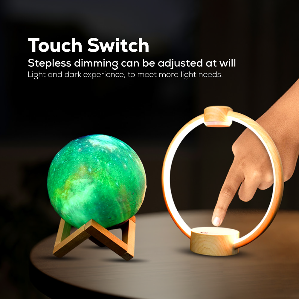 Levitating Moon Lamp Bluetooth Speaker | 3D Floating Galaxy Light with 8-Color LED