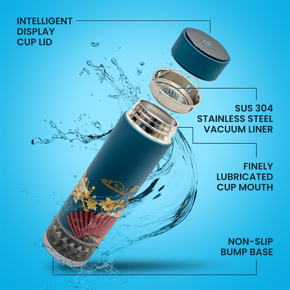 Smart Insulated Stainless Steel Thermos Flask with LED Temperature Display