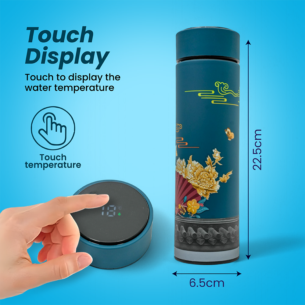Smart Insulated Stainless Steel Thermos Flask with LED Temperature Display