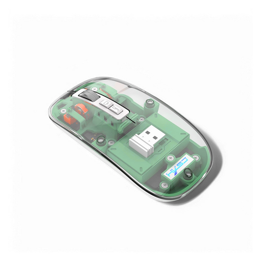 Wireless Transparent RGB Mouse with Multi-Device Support
