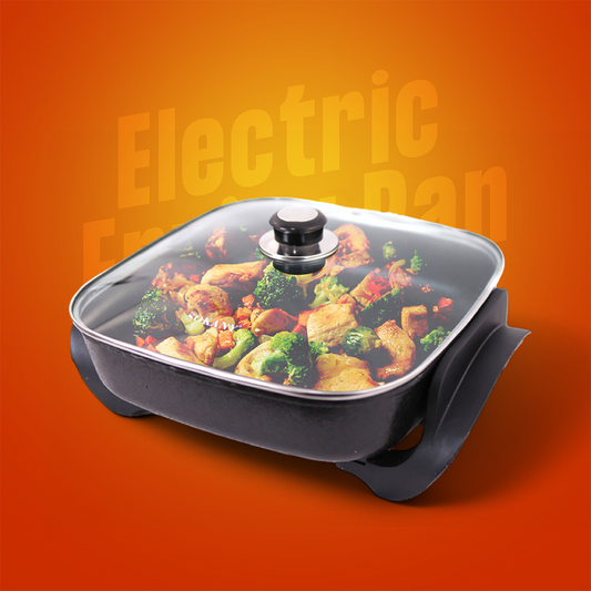 Multi-Function Electric Frying Pan | With Temperature Control & Glass Lid