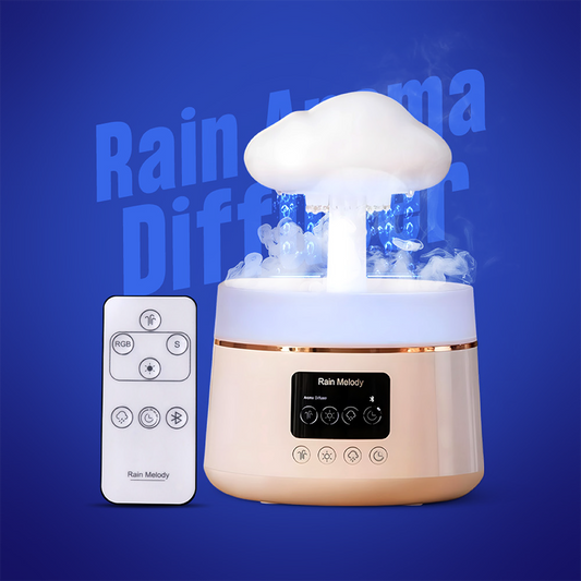 Rain Melody Aroma Diffuser | Humidifier with RGB LED Light & White Noise