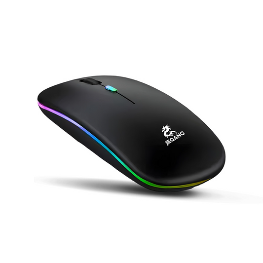 LED Backlit Wireless Mouse | Silent RGB 2.4GHz Optical Mouse with Adjustable DPI