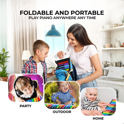 Roll Up Piano Keyboard for Kids & Beginners | Electronic Keyboard with Built-in Speakers