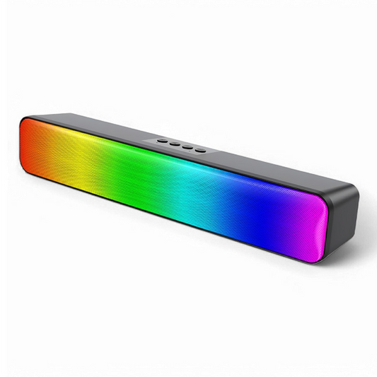Portable Bluetooth RGB Speaker | Wireless Soundbar with 360° Stereo