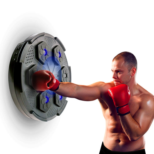 Boxing Wall Trainer | LED Reflex Pad with Interactive Bluetooth Music