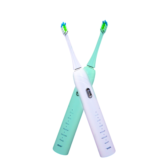 Sonic Electric Toothbrush | W-Shaped Dupont Bristles | 2 Brush Heads Included