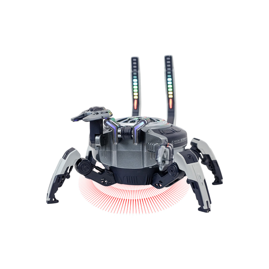 Crab Mecha Bluetooth Speaker with RGB Lights with Foldable Legs, 360° Stereo Sound